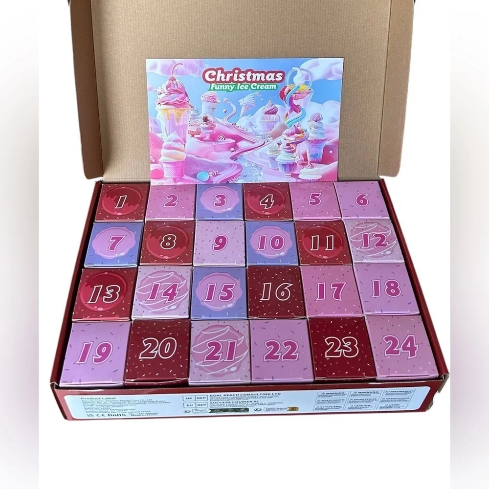 NWT Christmas Funny Ice Cream Playset Advent Calendar